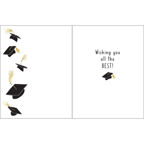 Graduation card - Floating Grad Hats