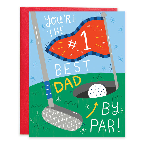 Father's Day card - Best Dad By Par