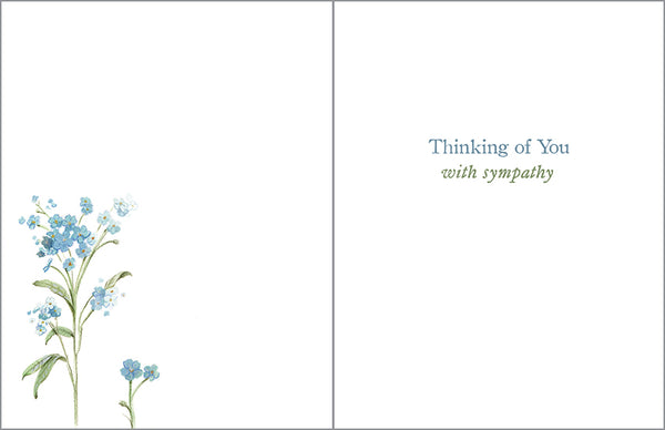 Sympathy card  - Forget Me Not