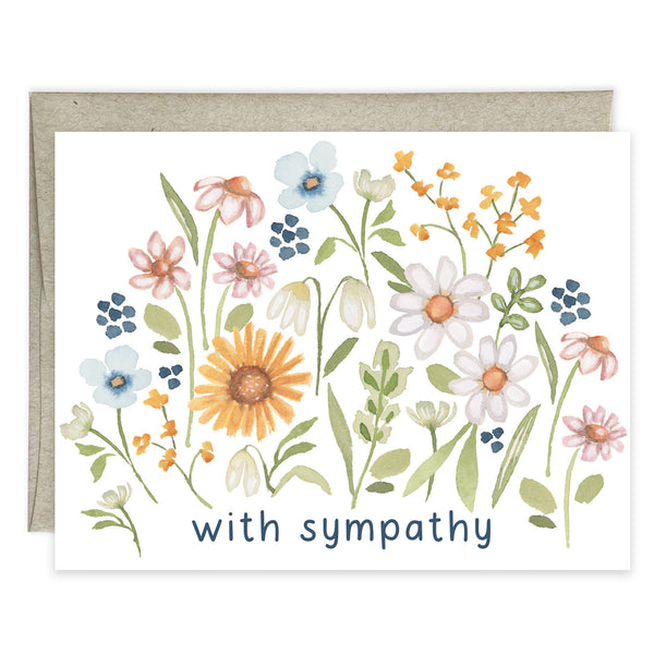 Sympathy card  - Comforting Stems