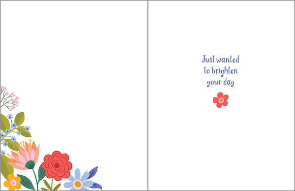 Thinking of You card  - Happy Flowers