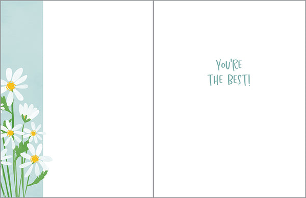 Thank You card  - Daisy Bouquet