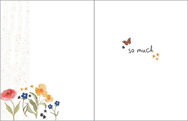 Thank You card  - Flowers All Around