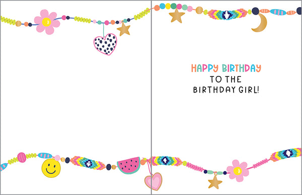 Birthday card  - Charm Bracelets
