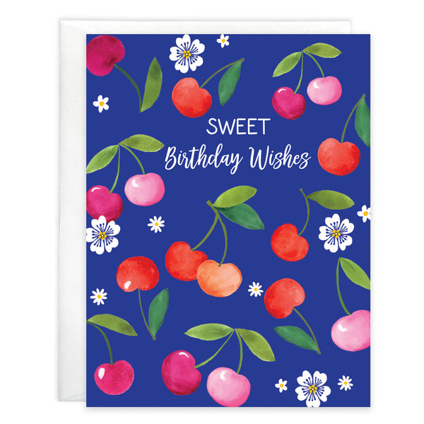 Birthday card  - Sweet Cherries