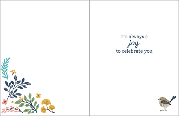 Birthday card  - Bird Song