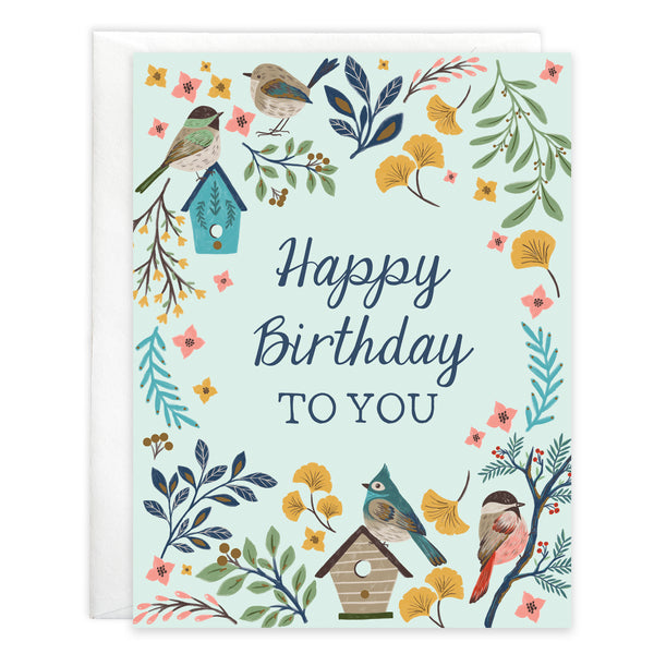 Birthday card  - Bird Song