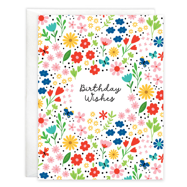 Birthday card  - Little Birthday Flowers