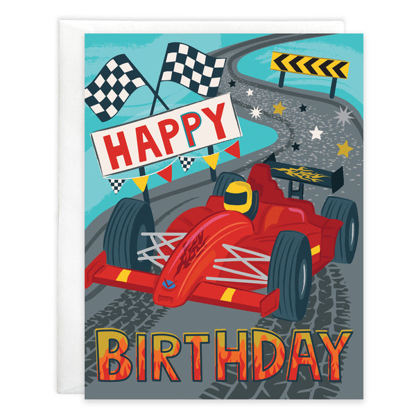 Birthday card  - Racetime