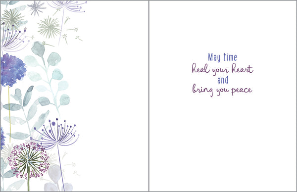 Sympathy card  - Allium Stems