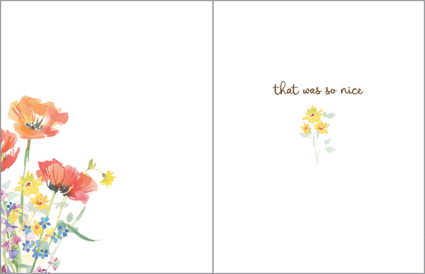 Thank You card  - Poppy Meadow
