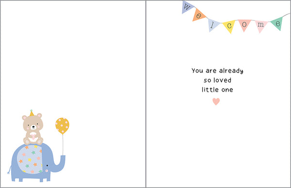 Baby card  - Welcome Baby Friends