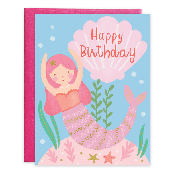Birthday card  - Mermaid