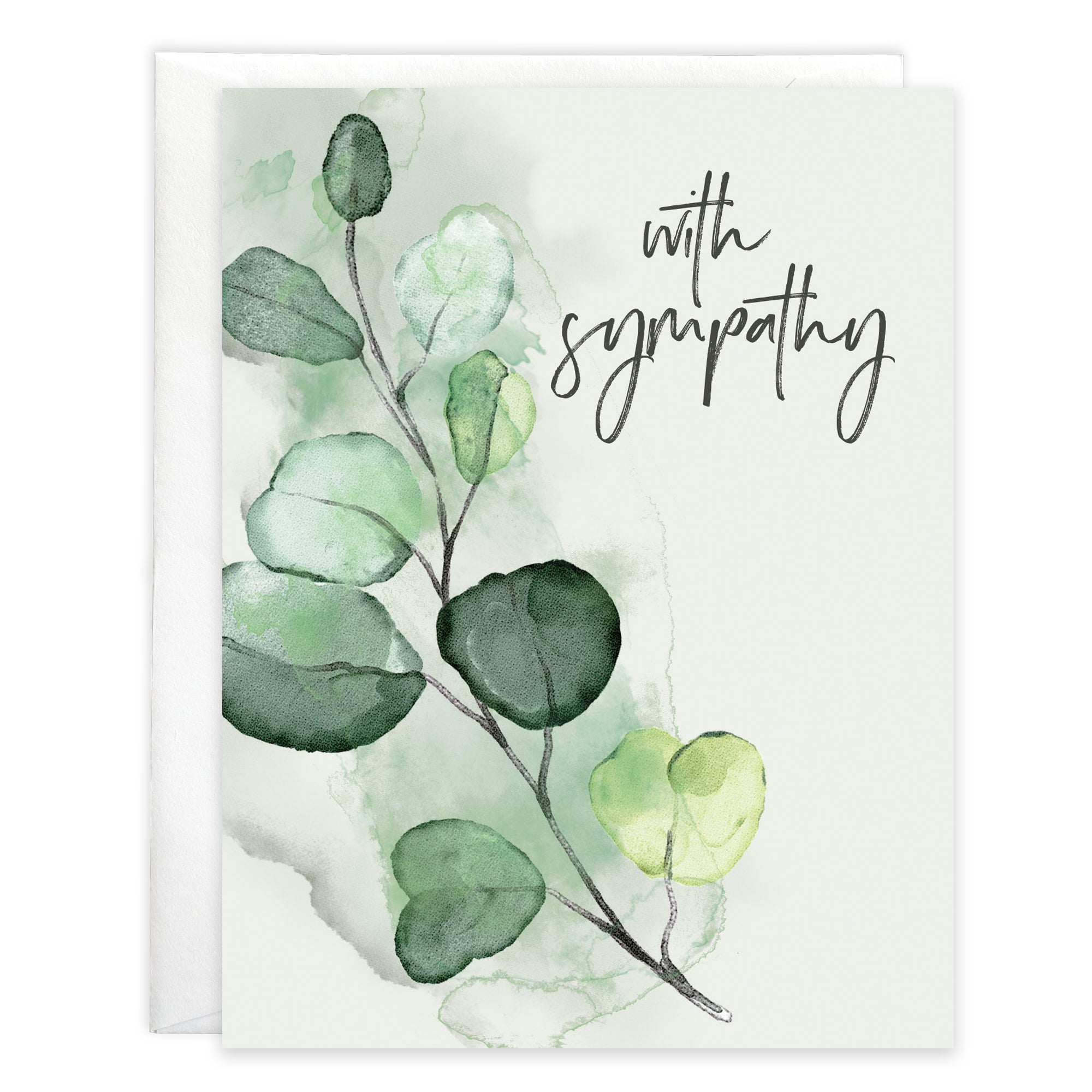 {with scripture} Sympathy Card - Eucalyptus