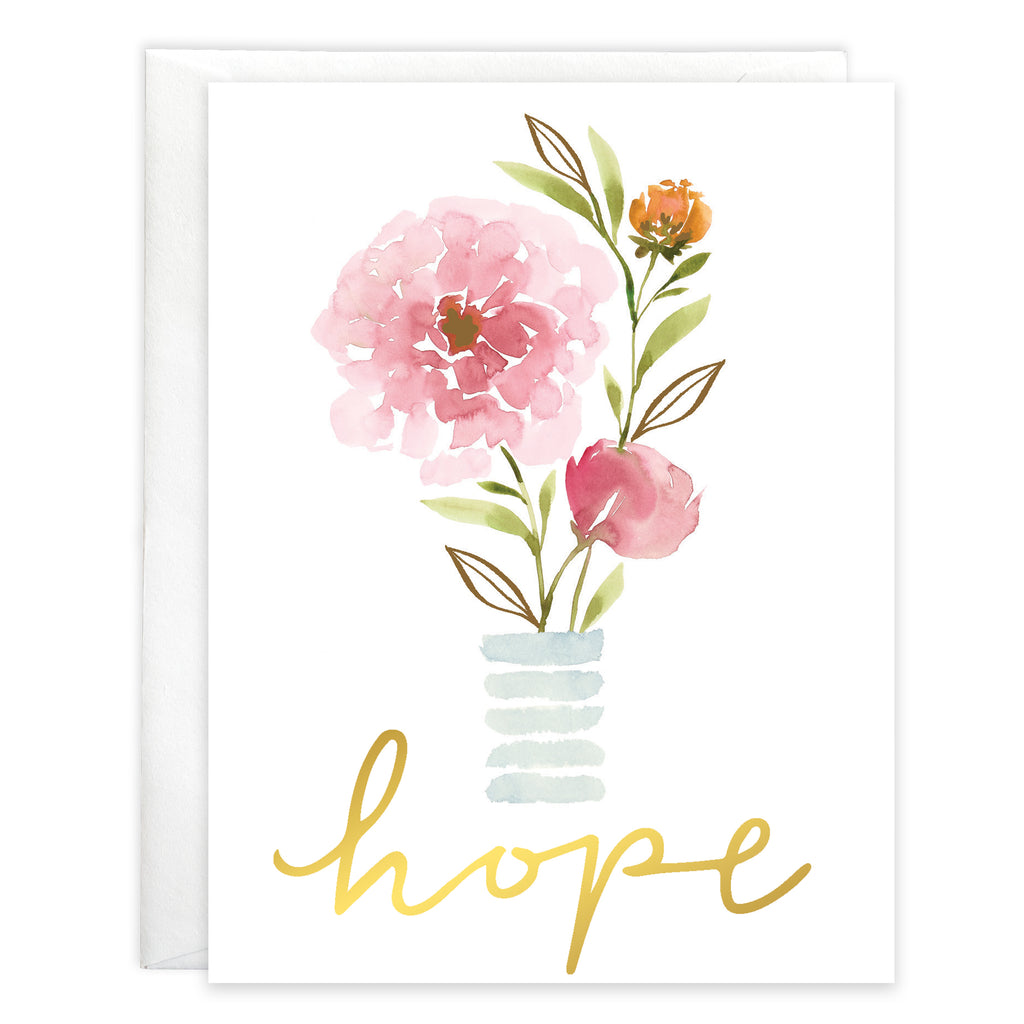 {with scripture} Thinking of You card - Hope Vase – Gina B Designs