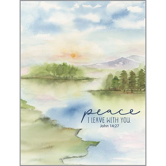{with scripture} Sympathy Card - River Peace