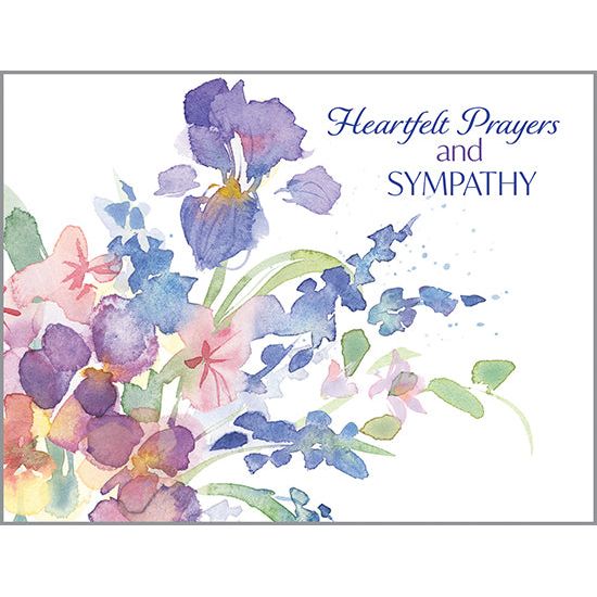 {with scripture} Sympathy Card - Garden Flowers