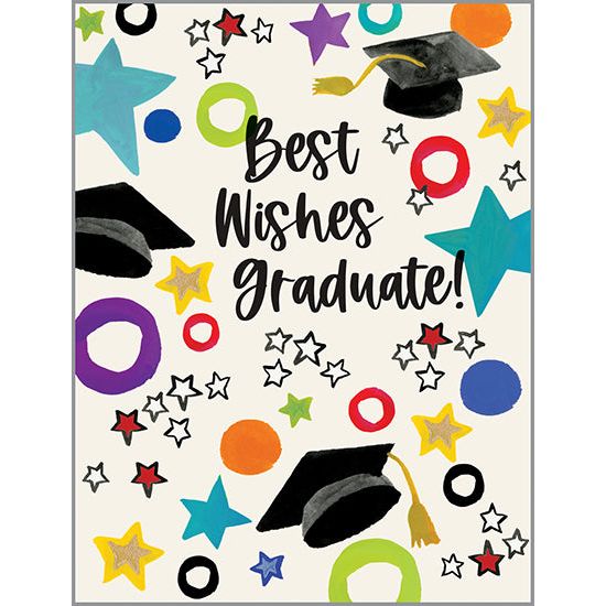 {with scripture} Graduation Card - Stars and Caps, Gina B Designs