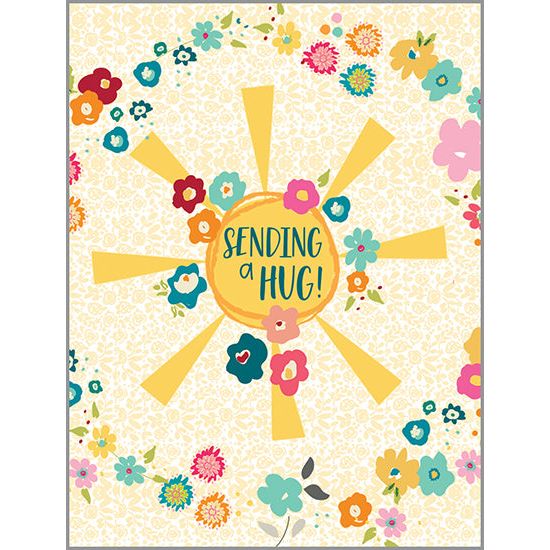 {with scripture} Thinking of You Card - Sun & Little Flowers, GIna B Designs