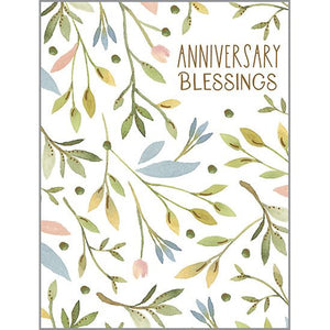 {with scripture} Anniversary Card - Sweet Flower Vines, Gina B Designs