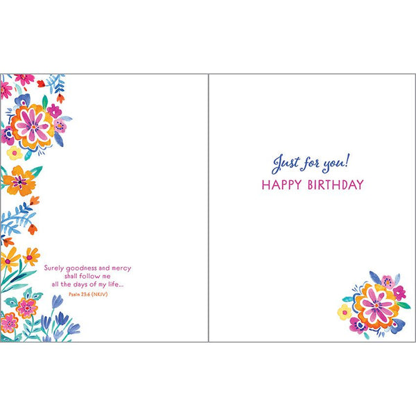 {with scripture} Birthday Card - Flowers & Flourishes, Gina B Designs