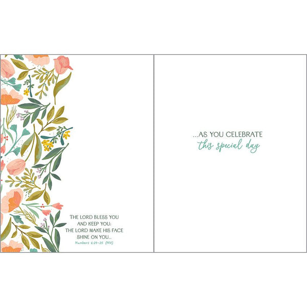 {with scripture} Religious Card - Tulip Cross, Gina B Designs