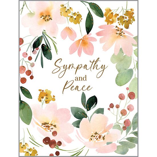 {with scripture} Sympathy Card - Coral Blossoms, Gina B Designs