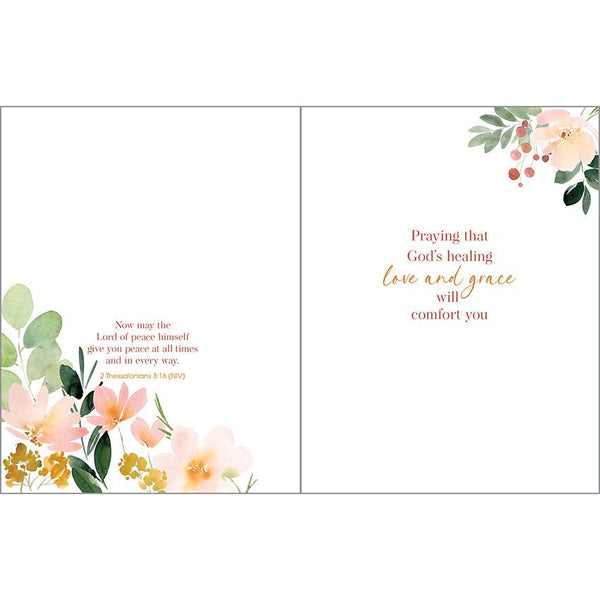 {with scripture} Sympathy Card - Coral Blossoms, Gina B Designs