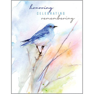 {with scripture} Sympathy Card - Blue Bird/Branch, Gina B Designs