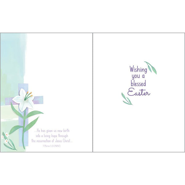 {with scripture} Easter card - Lily Cross, Gina B Designs