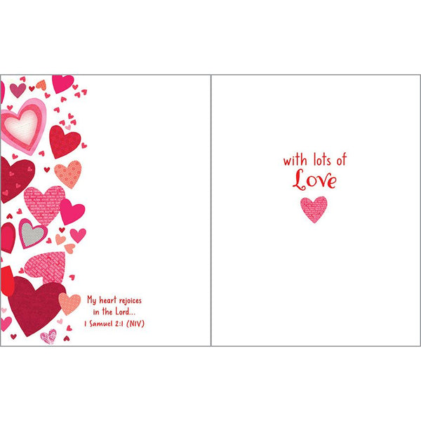 {with scripture} Valentine card - Pattern Hearts, Gina B Designs