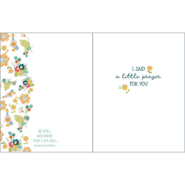 {with scripture} Thinking of You card - Be Still Bird, Gina B Designs