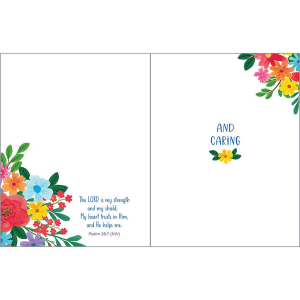 {with scripture} Thinking of You card - Bright Petals, Gina B Designs