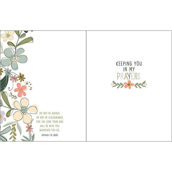 {with scripture} Thinking of You card - Courageous Floral, Gina B Designs