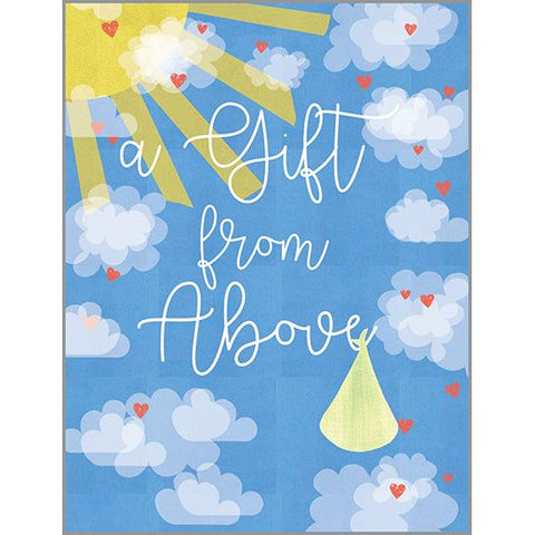 {with scripture} Baby Card - Gift From Above, Gina B Designs