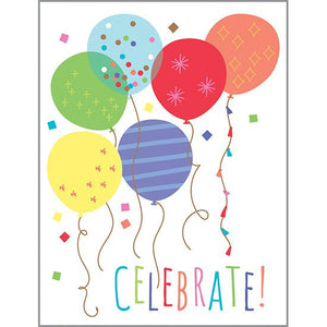 {with scripture} Birthday Card - Celebrate Balloons, Gina B Designs