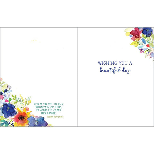 {with scripture} Birthday Card - All Flowers, Gina B Designs