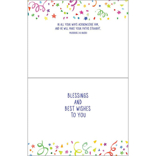 {with scripture} Graduation card - Confetti Grad