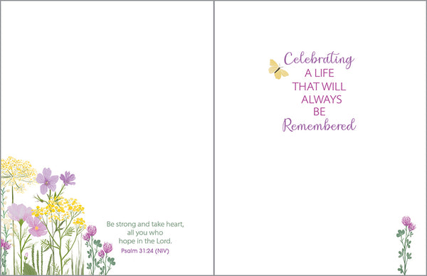 {with scripture} Sympathy Card - Calming Meadow
