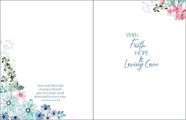 {with scripture} Thinking of You card - Hopeful Flowers