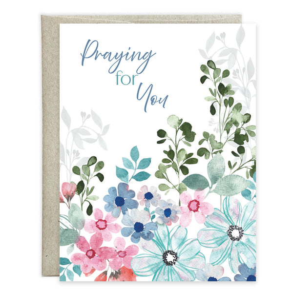{with scripture} Thinking of You card - Hopeful Flowers