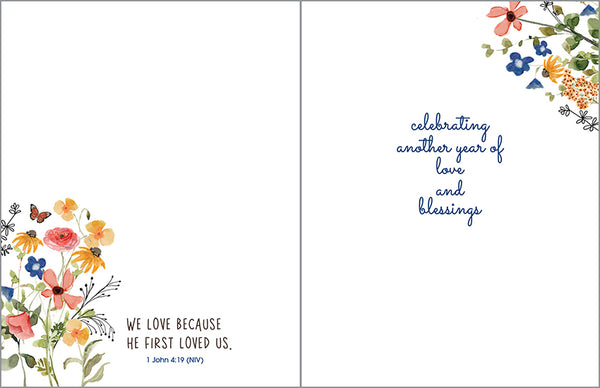 {with scripture} Anniversary Card - Love Grows