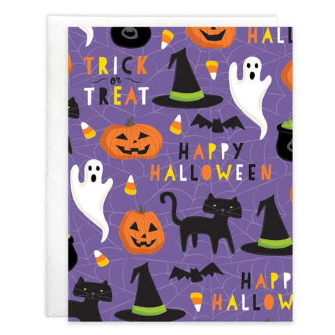 Halloween Card - Cats & Ghosts