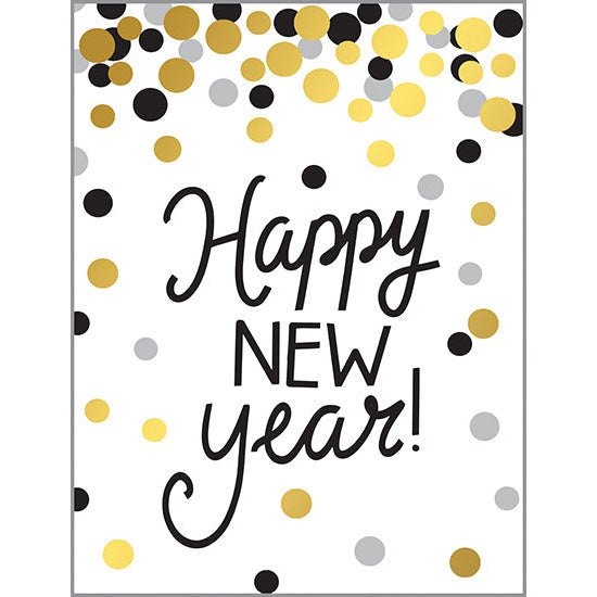 New Years card - New Years Dots, Gina B Designs