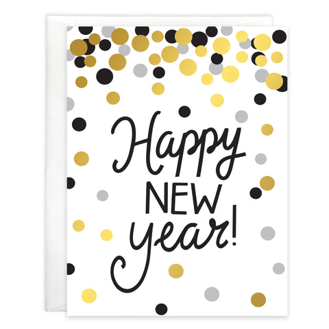 New Years card - New Years Dots