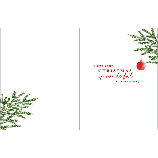 Christmas card - Little Red Ornament, Gina B Designs