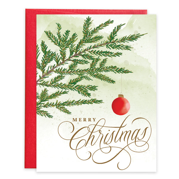 Christmas card - Little Red Ornament