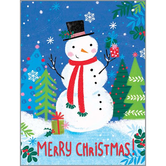 Christmas card - Christmas Snowman, Gina B Designs