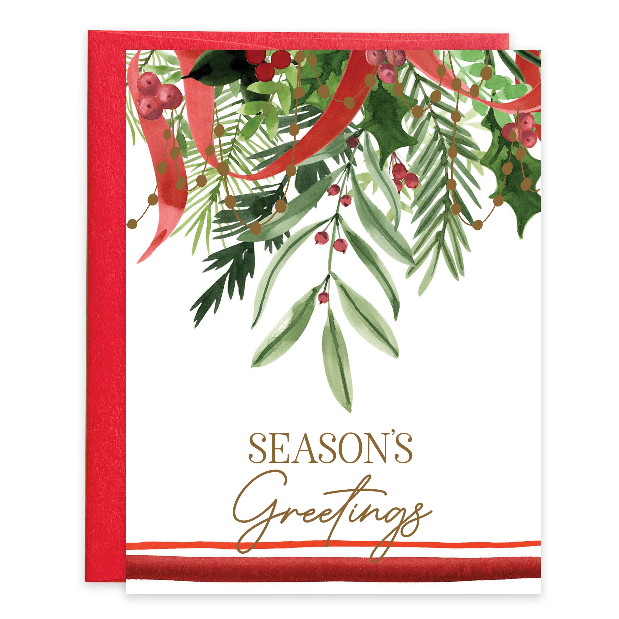 Christmas card - Evergreen Swag