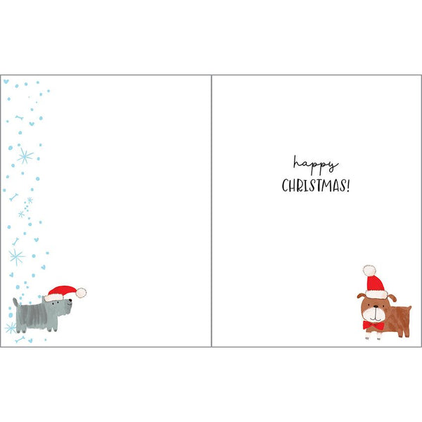 Christmas card - Santa Pups, Gina B Designs